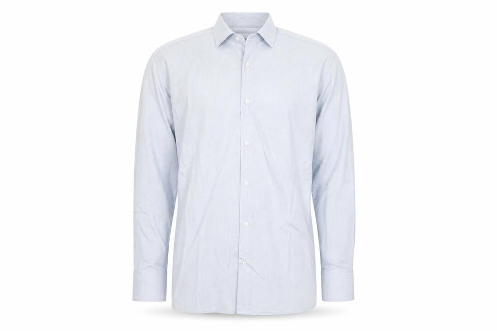 Debenhams Men's Blue Dress Shirt, Size 39, Long Sleeve