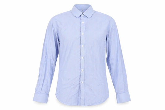Hammond & Co. Men's Blue Check Dress Shirt 16 Regular