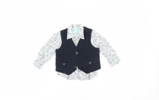 Monsoon Unisex Baby Waistcoat Black 18-24 Months Stylish