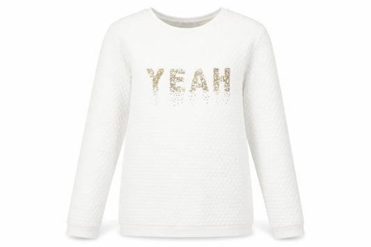 H&M Girls White Sequin Pullover Sweatshirt Size 12