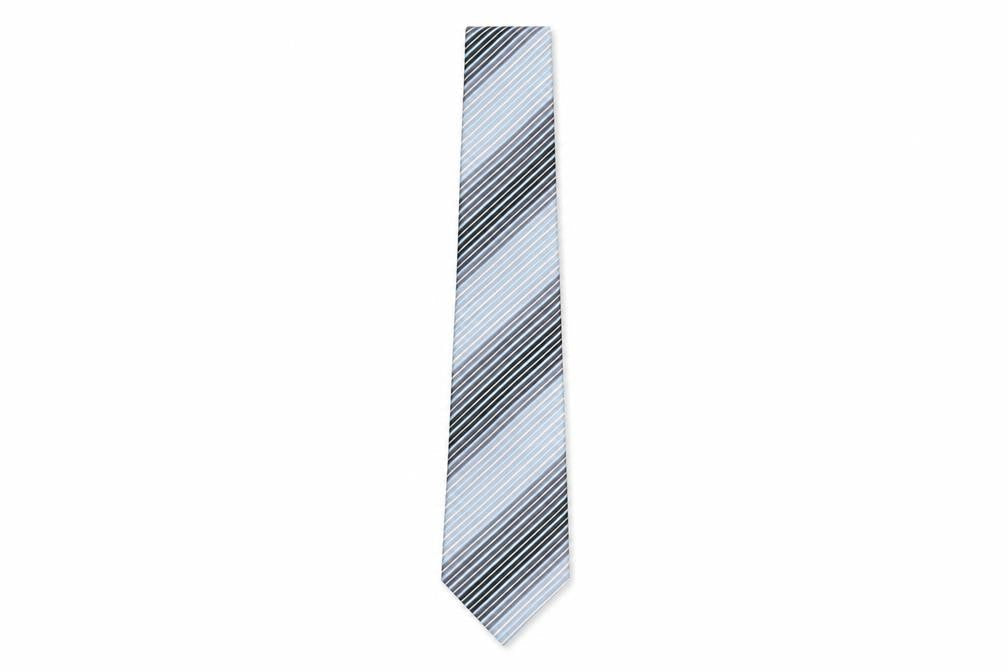 Daniel Hechter Men's Striped Blue Silk Tie
