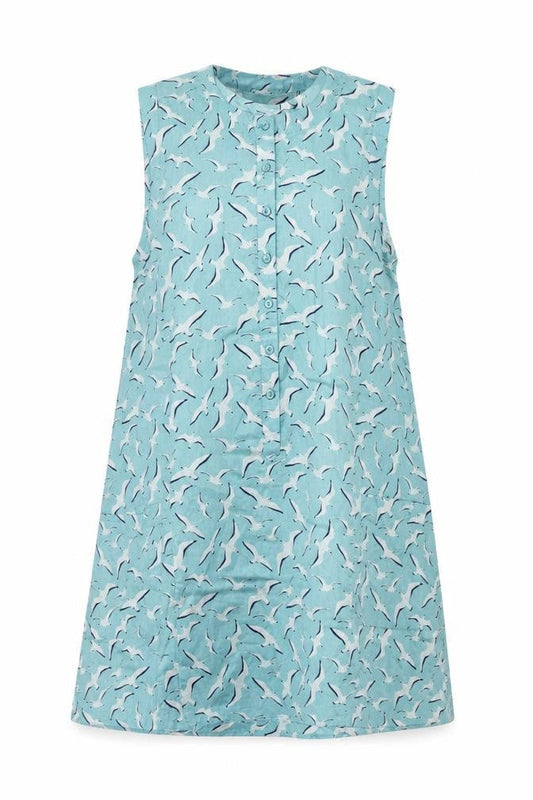Country to Coast Women's Blue Cotton Shift Dress Size 10