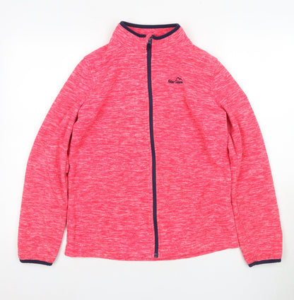 Additional front view of Peter Storm girls’ pink basic jacket 13 years