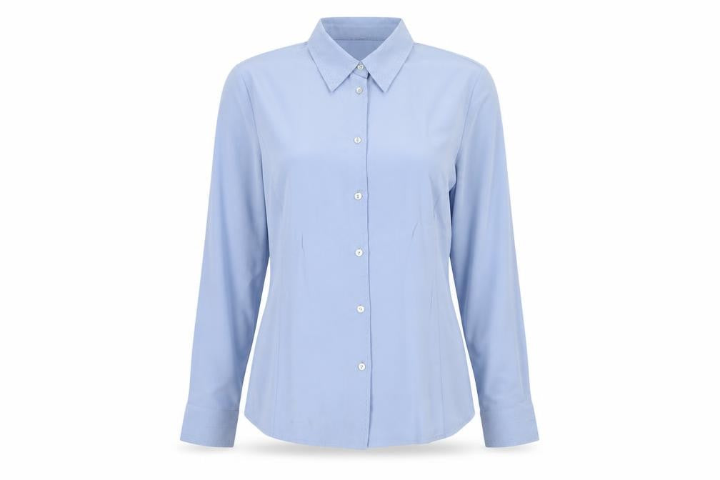Viyella Women's Blue Button-Up Shirt UK 12