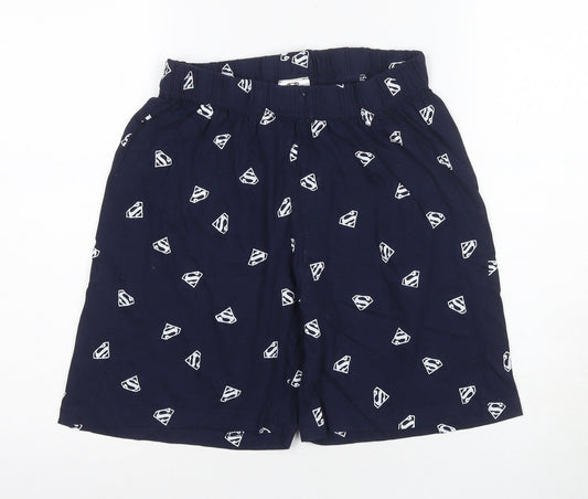 Superman Men's Blue Sleep Shorts Size S