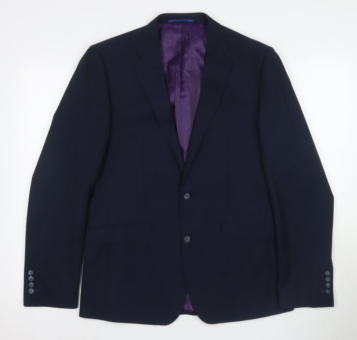 White Label Men's Blue Blazer 40R - Formal Business Attire