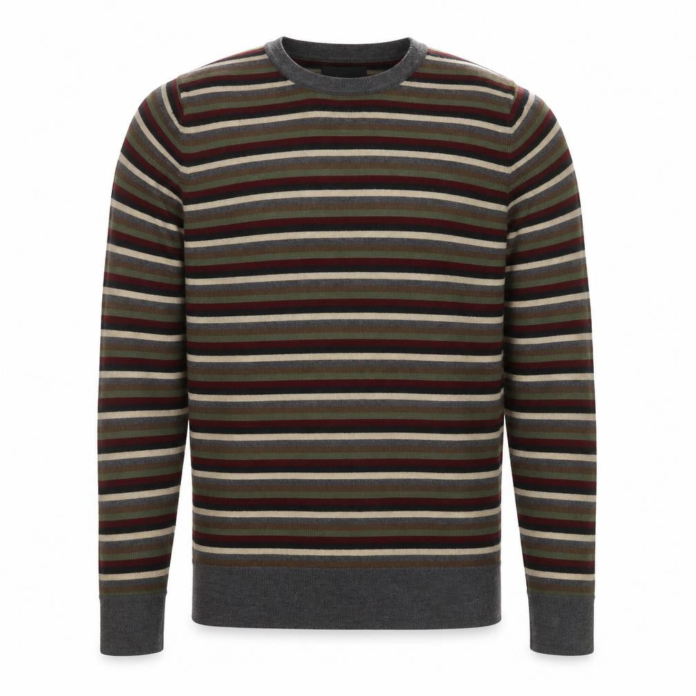 Linea Men's Multicoloured Striped Wool Jumper S