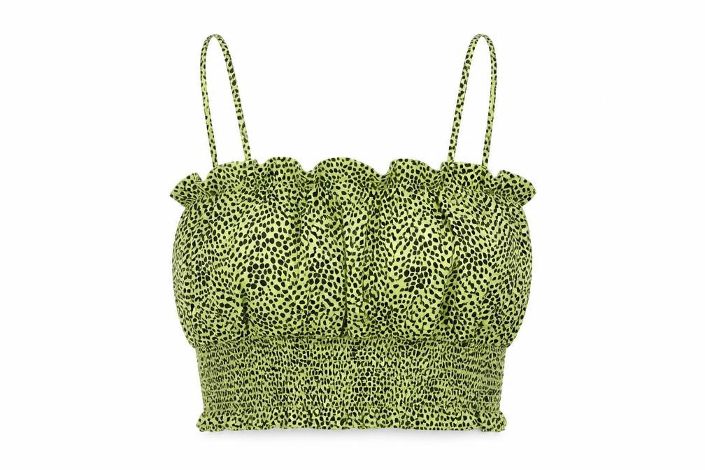 Topshop Women's Green Camisole Tank, Size 10