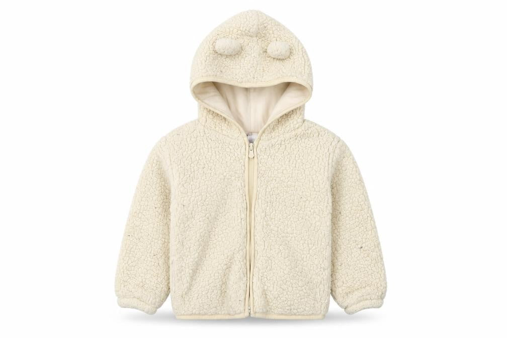 Gap Boys Ivory Hooded Fleece Jacket - Size 4 Years