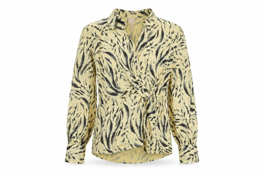 H&M Women's Multicoloured Wrap Blouse, Size 12