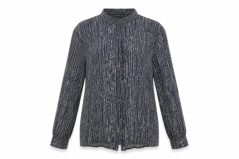 Edina Ronay Women's Blue Polka Dot Blouse Size 10