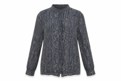 Edina Ronay Women's Blue Polka Dot Blouse Size 10