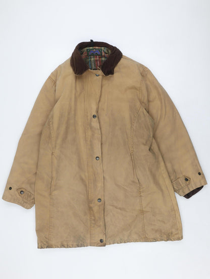 Royal Paddock Women's Beige Cotton Overcoat Size 10