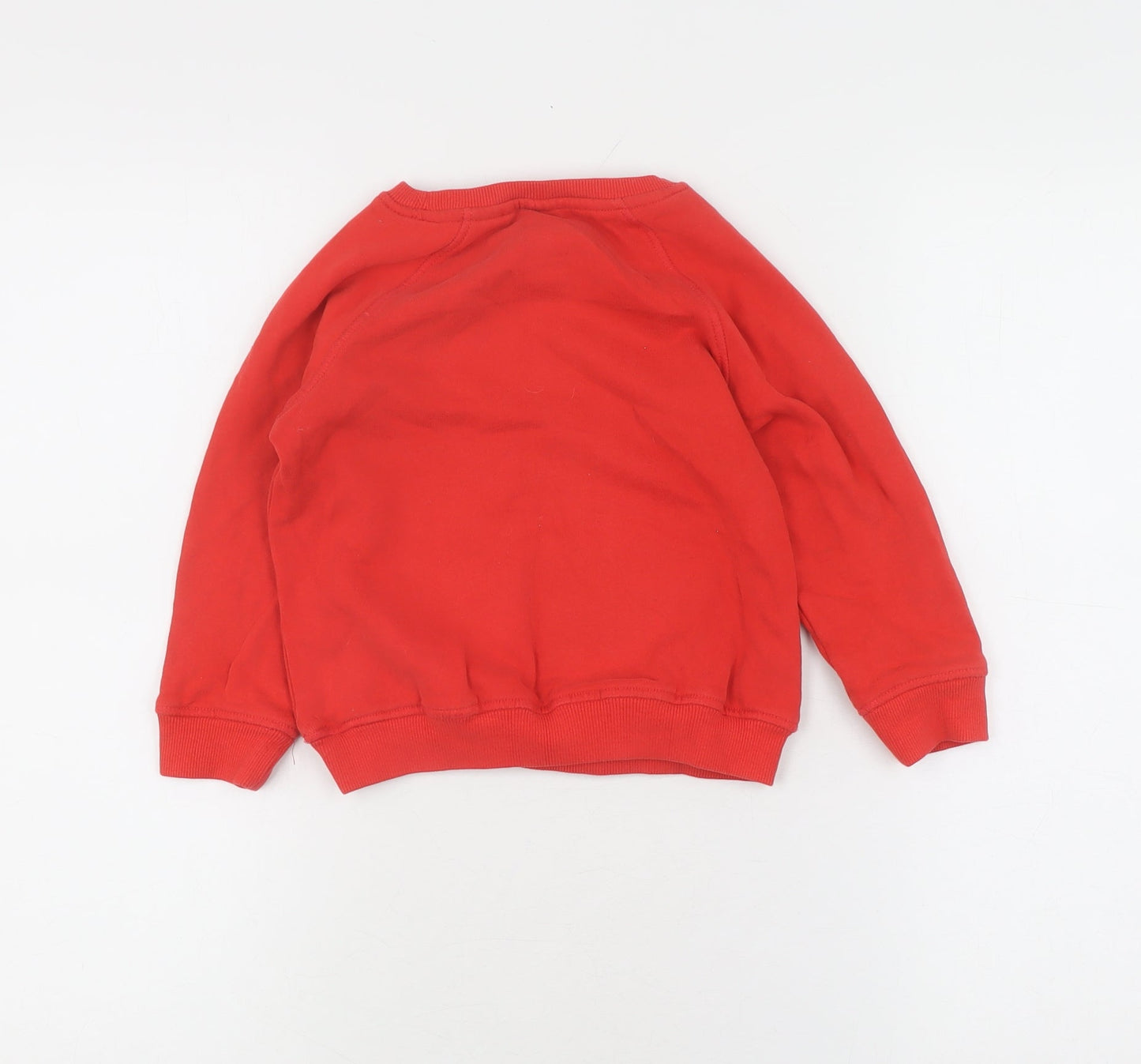 Next Girls Red Christmas Sequin Pullover Jumper 5 Years