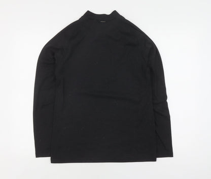 Decathlon Women Black Size 2 Casual Long Sleeve Top