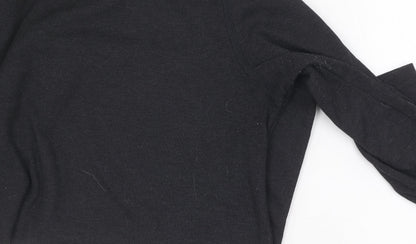 Decathlon Women Black Size 2 Casual Long Sleeve Top