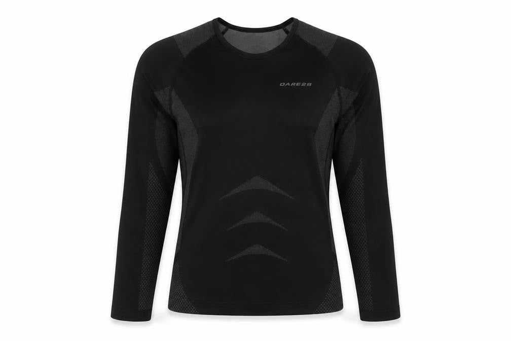 Dare 2b Black Unisex Kids Long Sleeve Athletic Top