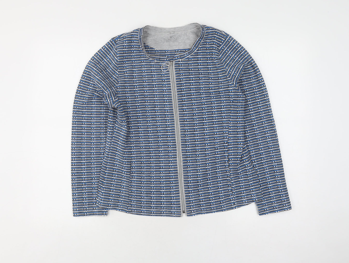Rabe Women's Blue Basic Jacket, Size 10, Casual