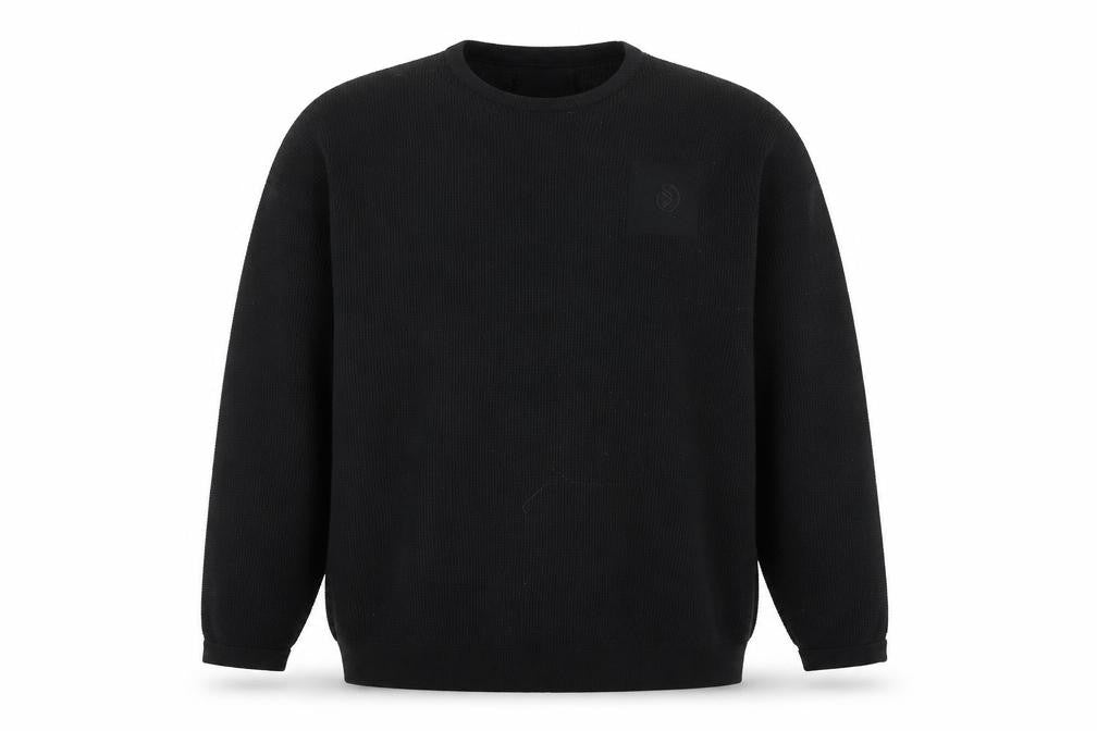 Dissident Men's Black XL Waffle Knit Pullover