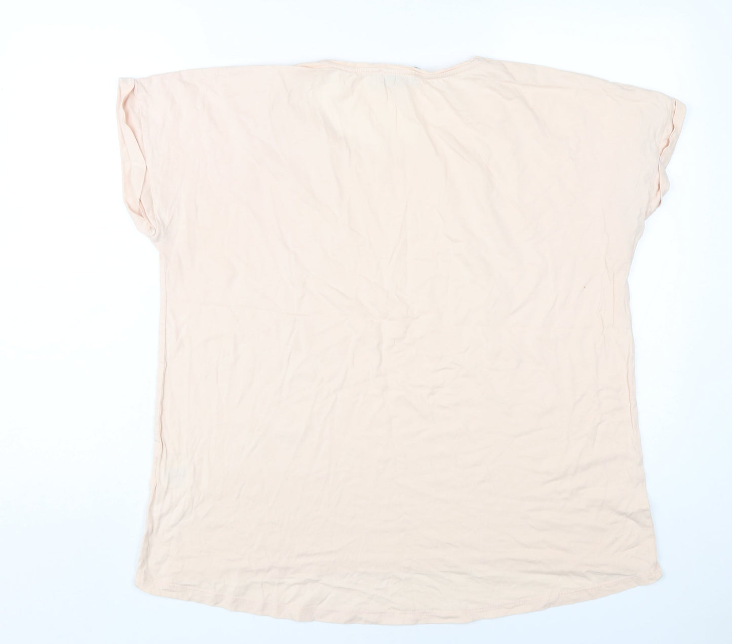 Tif Tiffy Women's Beige L Basic T-Shirt