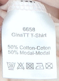Tif Tiffy Women's Beige L Basic T-Shirt