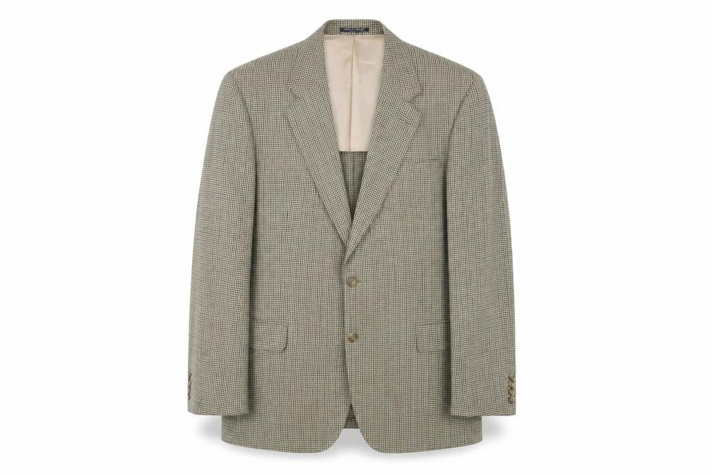 Austin Reed Men's Brown Check Wool Blazer 44 Long