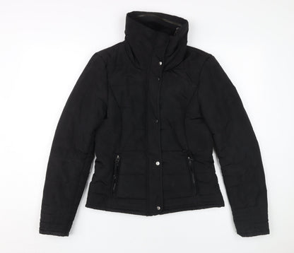 Additional front view of Jacqueline de Yong Women's Black Puffer Jacket S