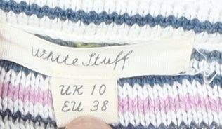 White Stuff Women's Multicoloured Striped Pullover Size 10