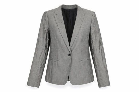 Banana Republic Women Grey Suit Jacket, Size 6 Tall, Business