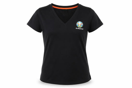 Adidas Women's Black V-Neck Sports T-Shirt