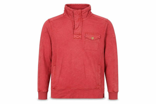 FatFace Men's Red Henley Sweatshirt Size XS
