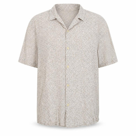 AllSaints Women's Beige Animal Print Button-Up Shirt S