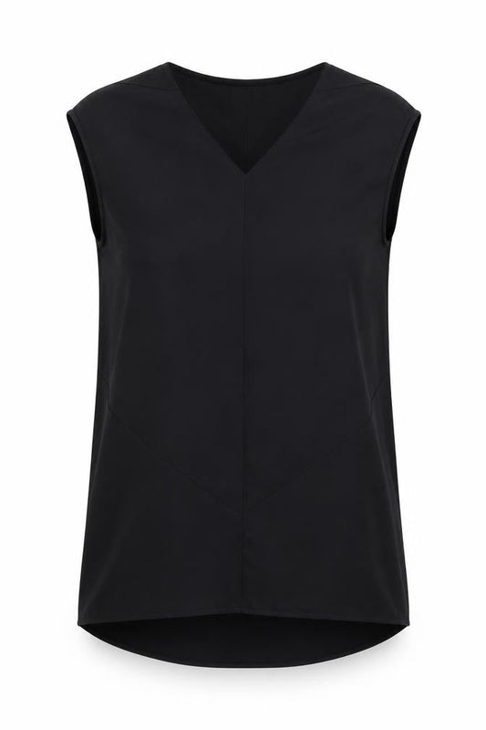 Mango Women's Black Shift Dress Size 12 V-Neck