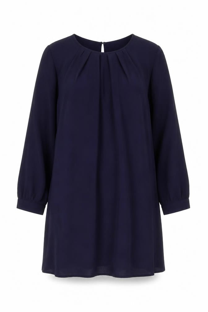 H&M Women's Blue Shift Dress, Size 12, Knee Length