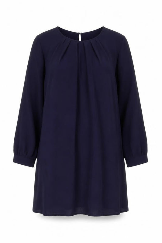H&M Women's Blue Shift Dress, Size 12, Knee Length