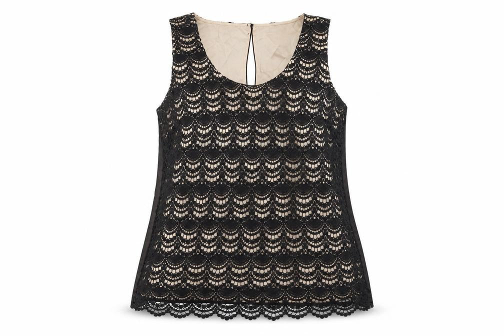 Monsoon Women's Black Lace Tank Camisole Size 18