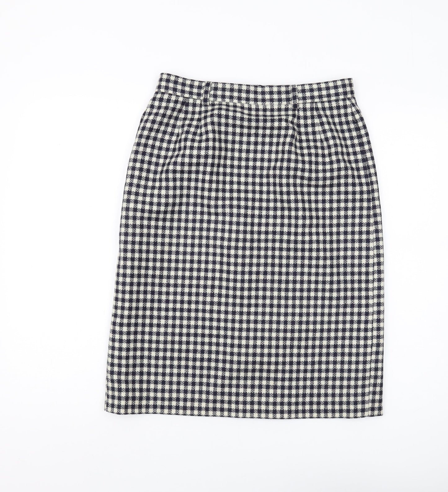 Viyella Women's Check Wool Pencil Skirt Size 14