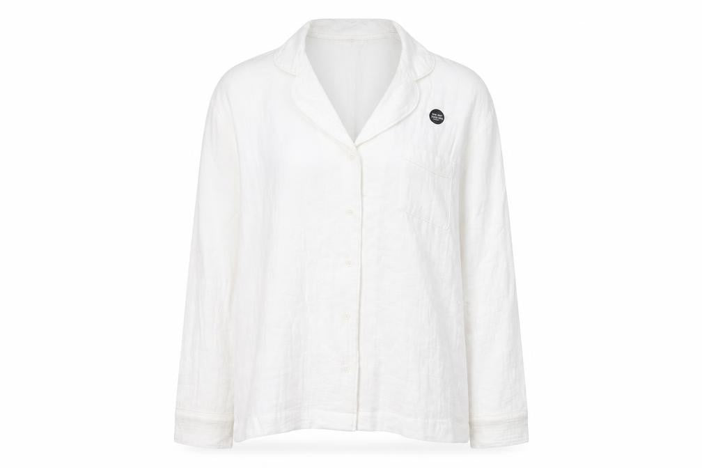 Marks & Spencer Women's White Pyjama Top, Size 6