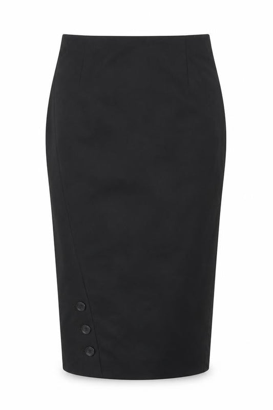 H&M Women's Black Pencil Skirt, Size 6, Long