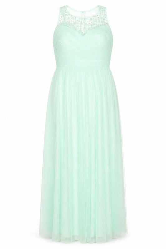 Little Mistress Women's Green Maxi Dress Size 12