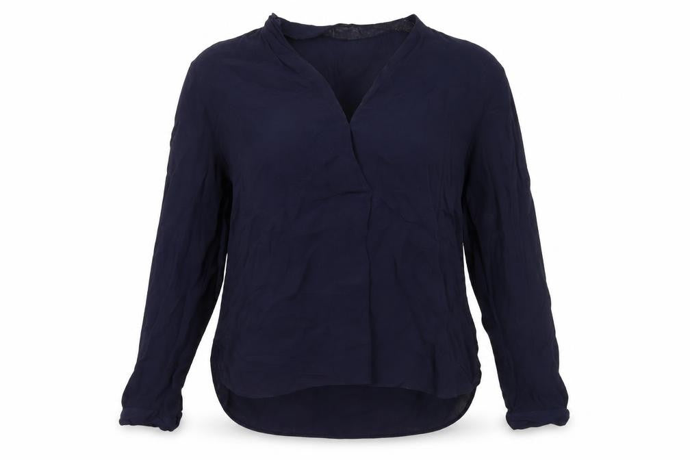 Warehouse Women's Blue V-Neck Blouse Size 8
