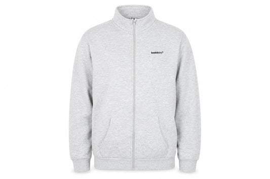 Bekkin Men's Grey Full Zip Sweatshirt M - Lined Logo