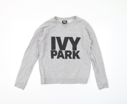 IVY PARK Women's Grey Pullover Sweatshirt S