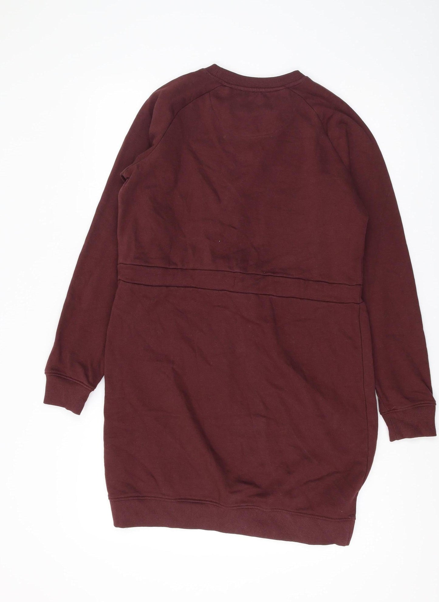 Threadbare Women's Brown XS Sweatshirt Dress