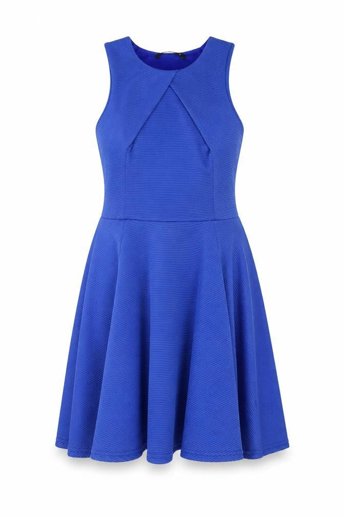 Miso Women's Blue Fit & Flare Dress Size 8