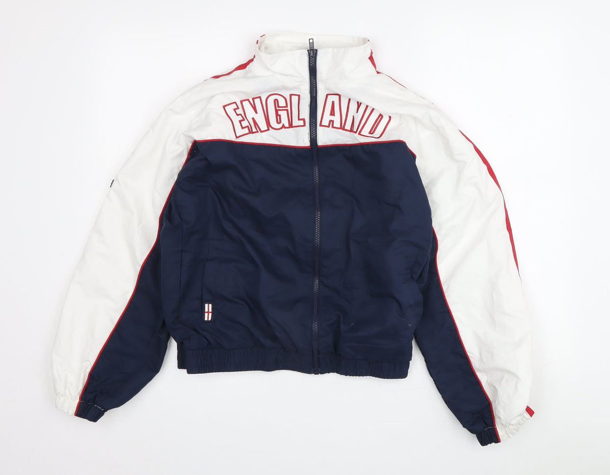Additional front view of Protonic boys’ blue white england track jacket 11-12 years