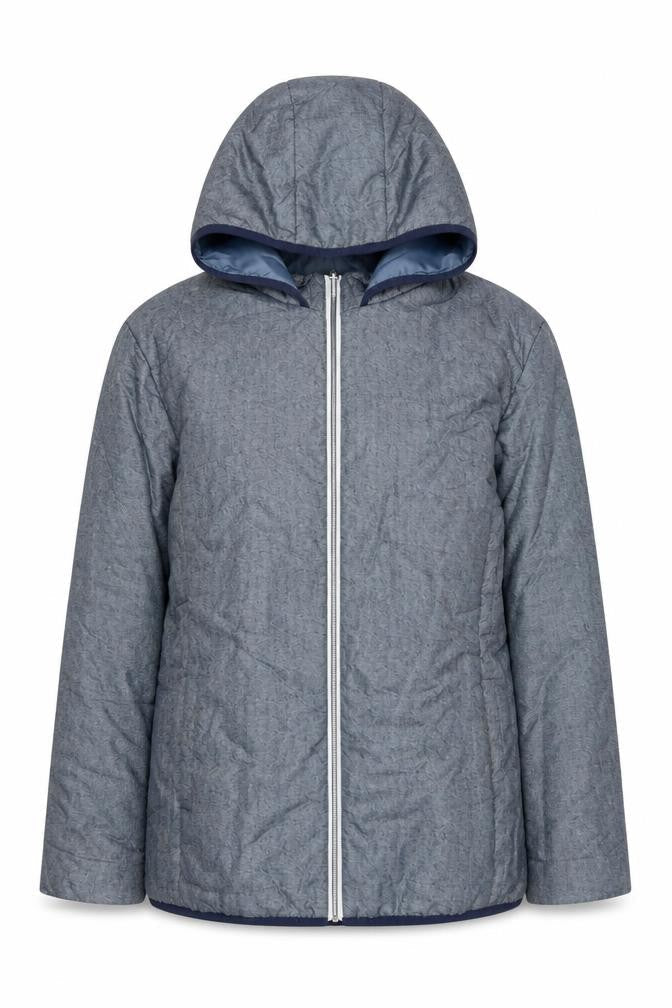 Nathalie Andersen Women's Grey Hooded Jacket Size S