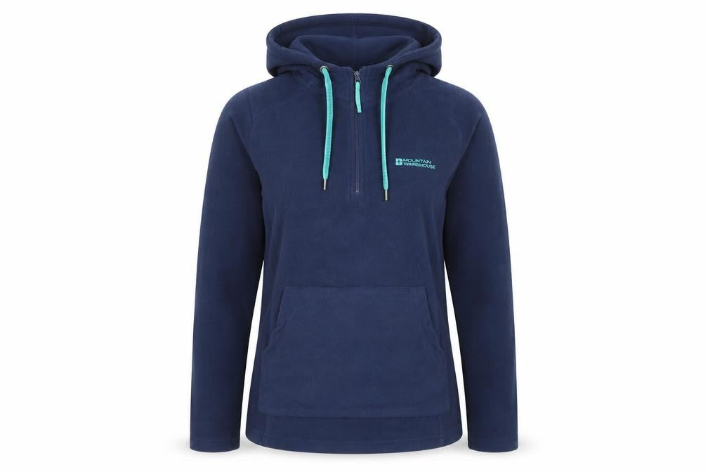 Mountain Warehouse Women's Blue Fleece Pullover Hoodie M