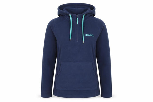 Mountain Warehouse Women's Blue Fleece Pullover Hoodie M