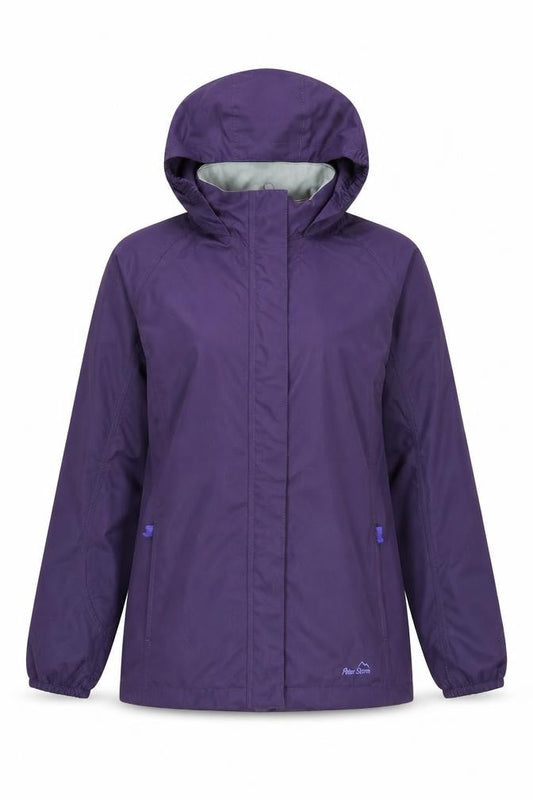 Peter Storm Women’s Purple S Hooded Rain Jacket, Waterproof